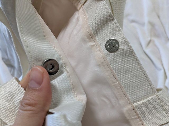 カフェキツネ2WAYトートバッグのボタン