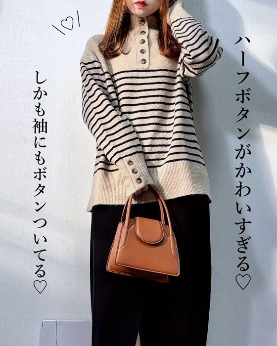 ZARA「ハイネックニットセーター」