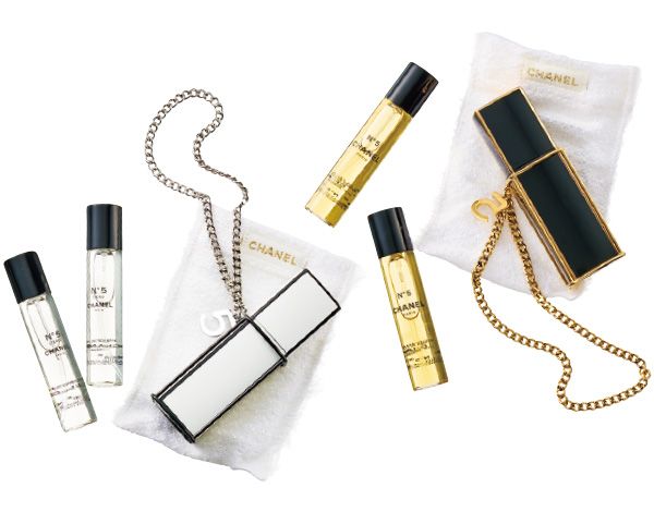 【左】シャネル N°5 ロー オードゥ トワレット パース スプレイ 【右】シャネル N°5 オードゥ パルファム パース スプレイ