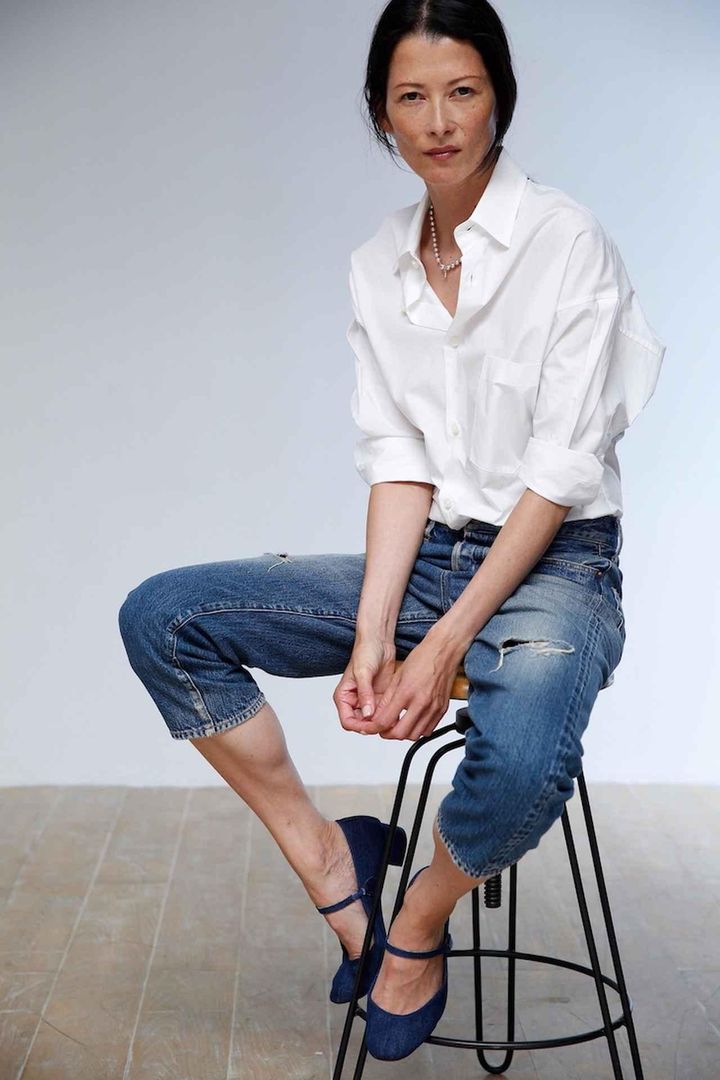 画像2: 【MADISONBLUE × Repetto × HAPPY PLUS STORE】「ROSE DENIM」（BLUE）￥66,000（税込）