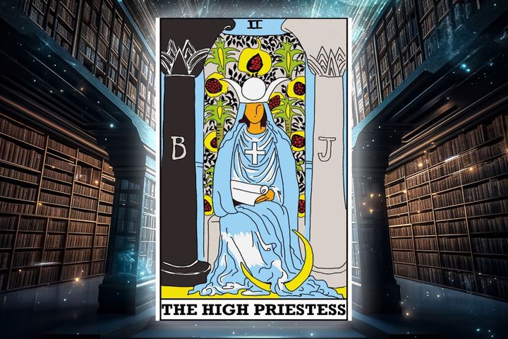 《今週のカード》はNo.02「女教皇」※カードは筆者作成