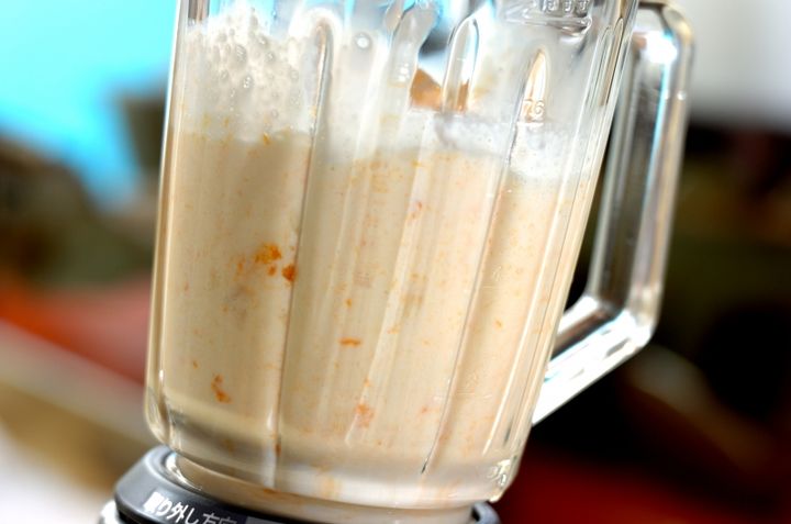 冷凍みかんとバナナのスムージーの作り方1