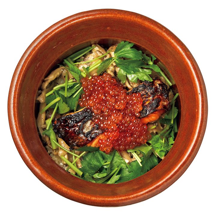 鮭いくら木の子土鍋ごはん