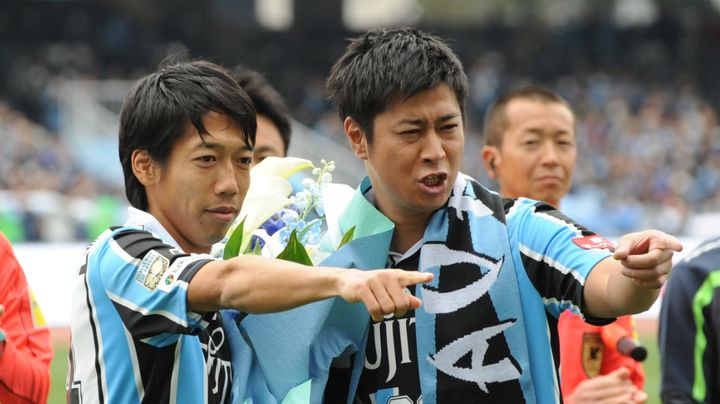 日本代表OBの引退試合、あの人気お笑い芸人が電撃参戦！実は大学サッカー部の大先輩だった