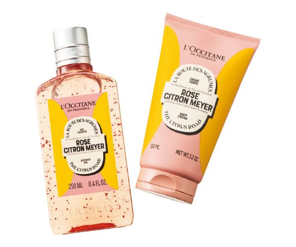 【左】ローズシトロンメイヤー シャワージェル 【右】ローズシトロンメイヤー ボディクリーム