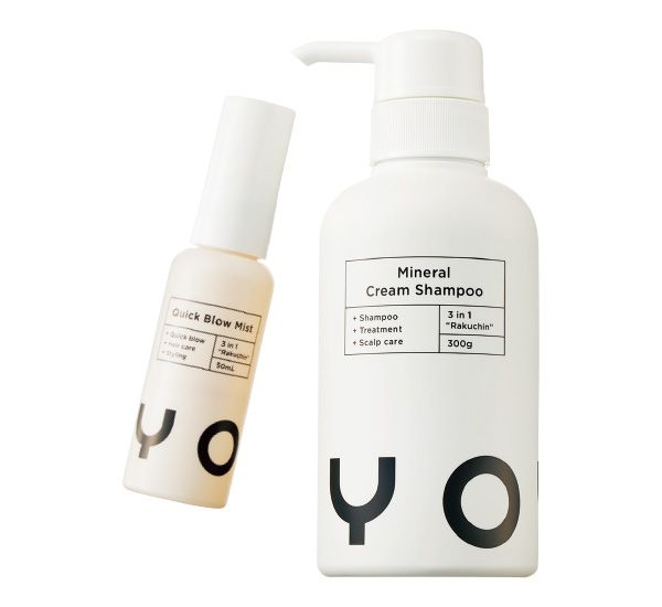 【左】クイックブローミスト 【右】ミネラルクリームシャンプー
