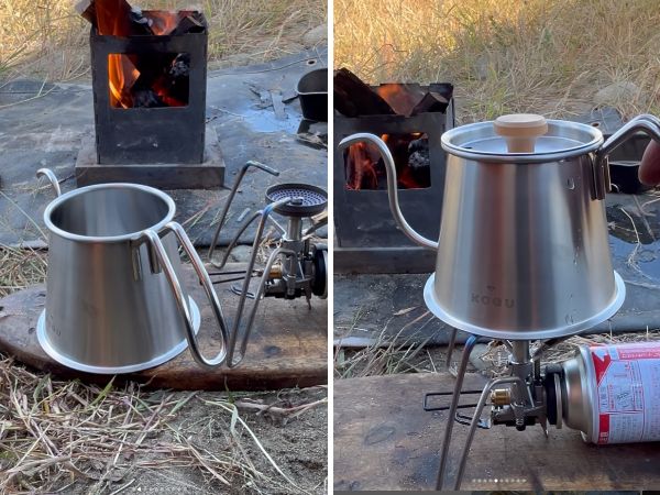 キャンプ場で簡単にプロ並みのコーヒーが入れられる！魔法のケトルが天才すぎた