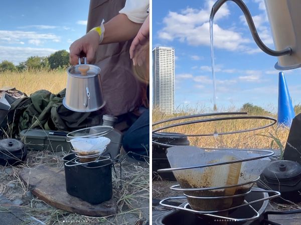 キャンプ場で簡単にプロ並みのコーヒーが入れられる！魔法のケトルが天才すぎた