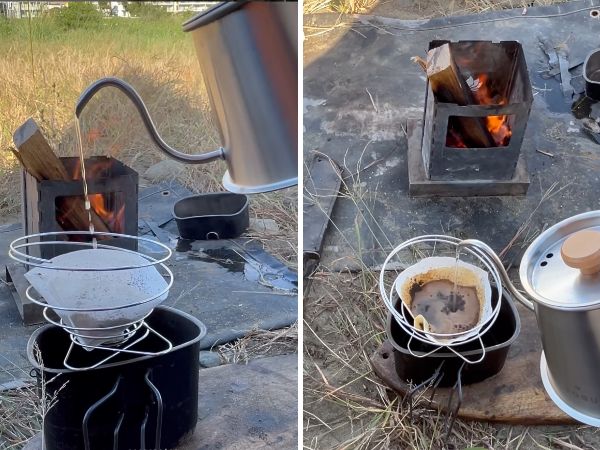 キャンプ場で簡単にプロ並みのコーヒーが入れられる！魔法のケトルが天才すぎた