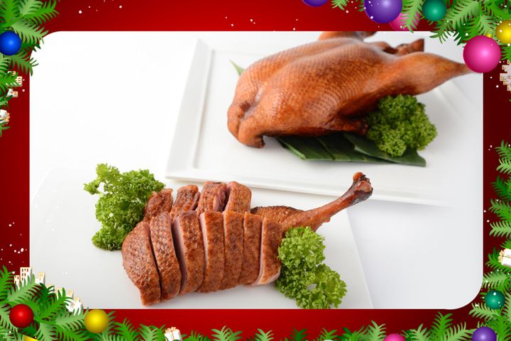 スモークダック 盛付＆カットイメージ