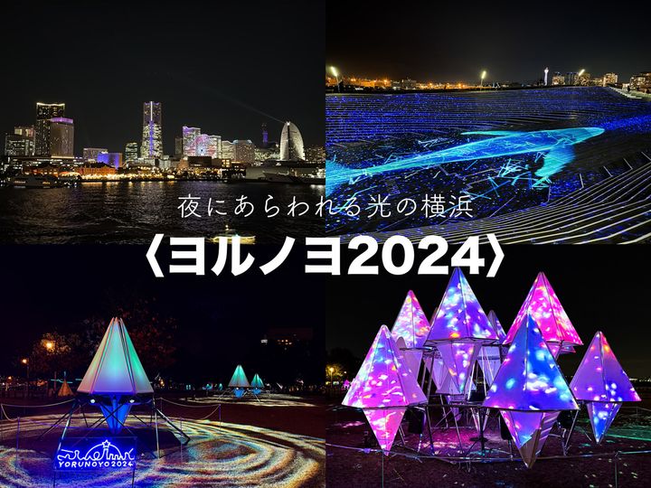 「夜にあらわれる光の横浜〈ヨルノヨ2024〉」の様子