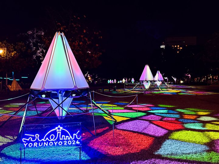 「ハイライト・オブ・ヨコハマ」のイベント「Star Tree（星の木）」の様子