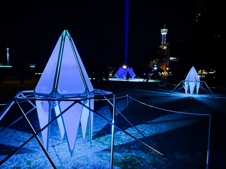 「ハイライト・オブ・ヨコハマ」のイベント「Star Tree（星の木）」の様子