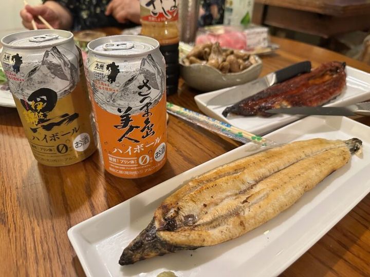 鹿児島焼酎とうなぎの姿焼き 鹿児島グルメ