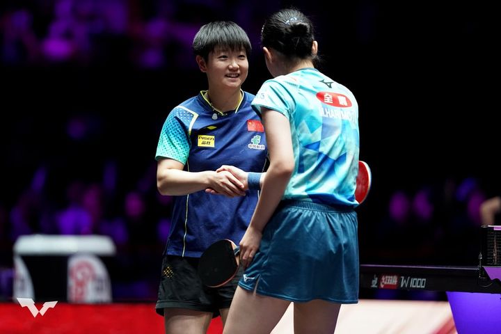 孫穎莎、張本美和（C）WTT