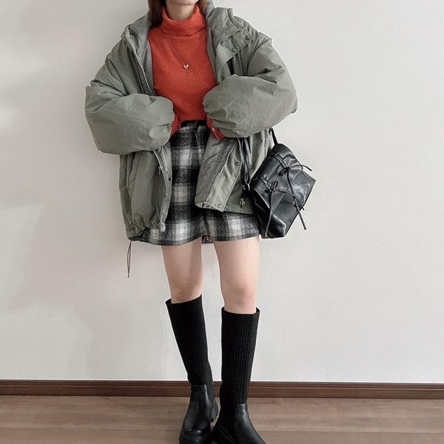 しまむら「チェックハーフパンツ」