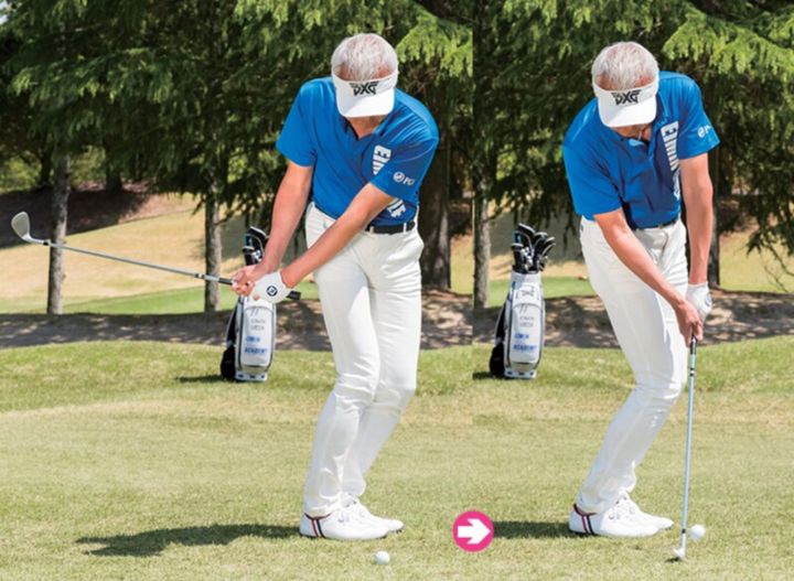 チャックリ防止の決めワザ！両ツマ先を目標に向けて打つ