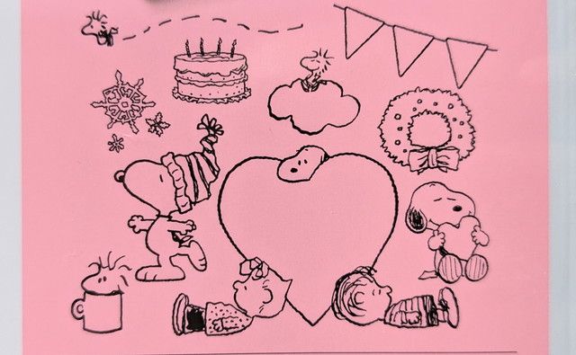 スタンプセットスヌーピー絵柄