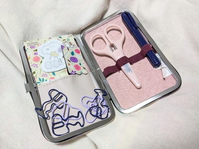 スヌーピー文具セット収納したところ
