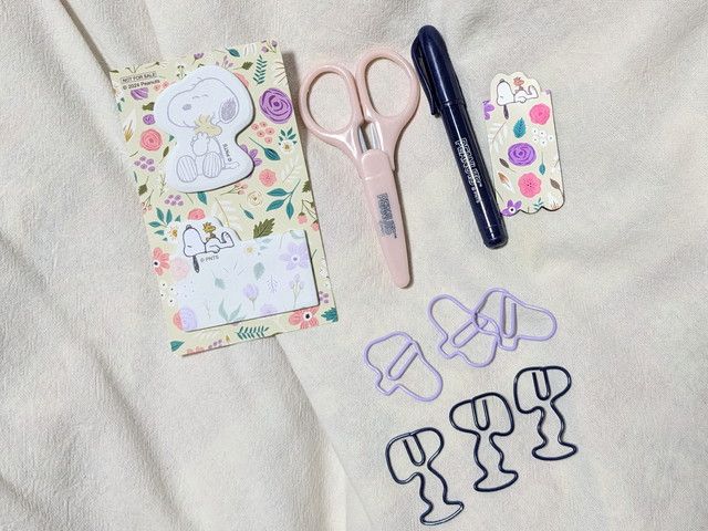スヌーピー文具セット7点アイテム