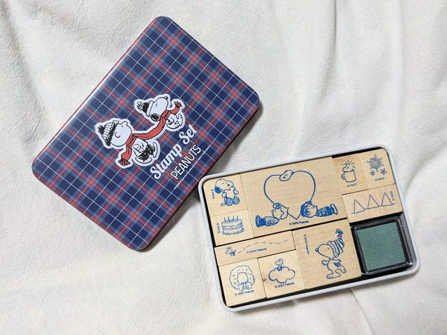 スヌーピースタンプセット