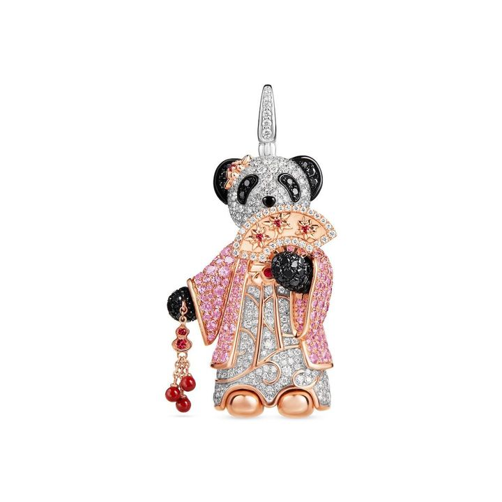 「ハンフー ボーボー」ペンダント（RG×ルビー×ピンクサファイア×ダイヤモンド）￥4,114,000 ＊世界限定18個