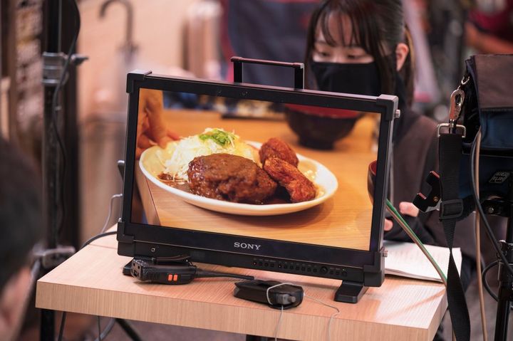 「お子さまランチのイメージ」にこだわって探し当てたというキッチンオニオンのメニュー。 取材に応じてくれた湊部屋の行司・木村元基さんのリクエストだそう。