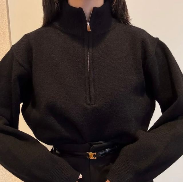 ジップアップニットPO