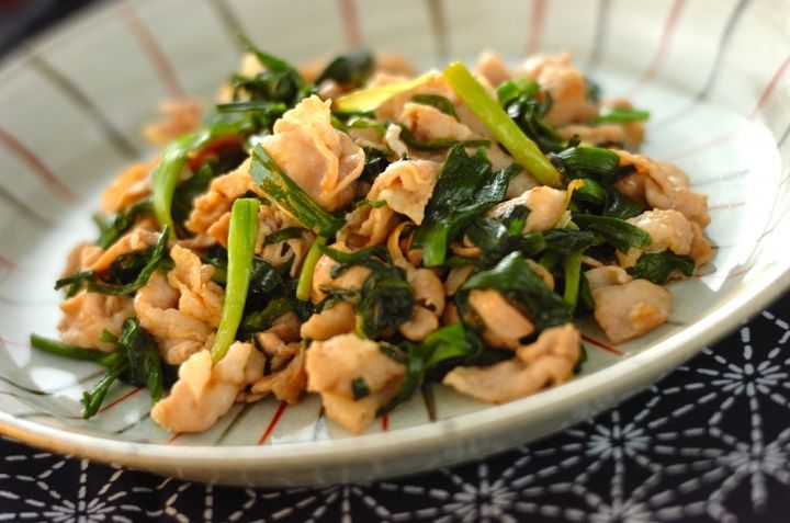 少ない材料で！こってり豚ニラ炒め