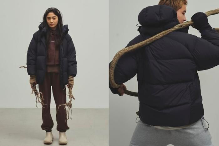 ハイブリッドダウンを約280g封入(650FP相当)した、KOUDENSHI DOWN JACKET(64,900円 税込)