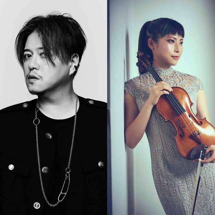 〈左から〉渋谷慶一郎、石上真由子