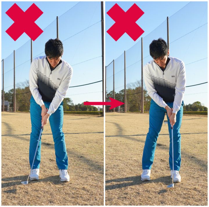 パターのクロスハンドの打ち方を解説！「立てヒザ素振りで…」と解説