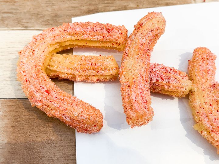 「HOICHA」の「ネームチュロス」のアップ