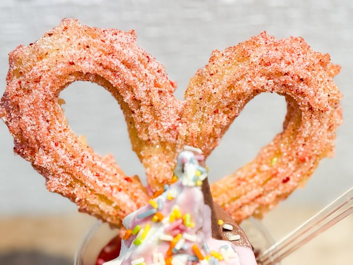 「HOICHA」の「I-CHU」のハートチュロス