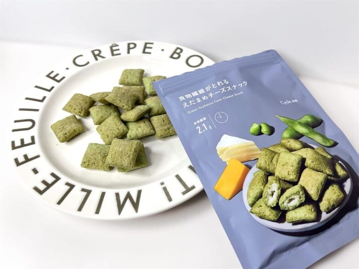 「Cycle.me（サイクルミー）」の「食物繊維がとれる えだまめチーズスナック」の中身