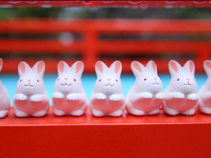 「うさぎみくじお守り」500円