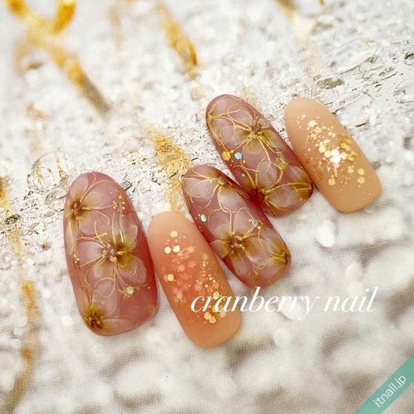 cranberry nailが投稿したネイルデザイン [photoid:I0104272] via Itnail Design (744184)