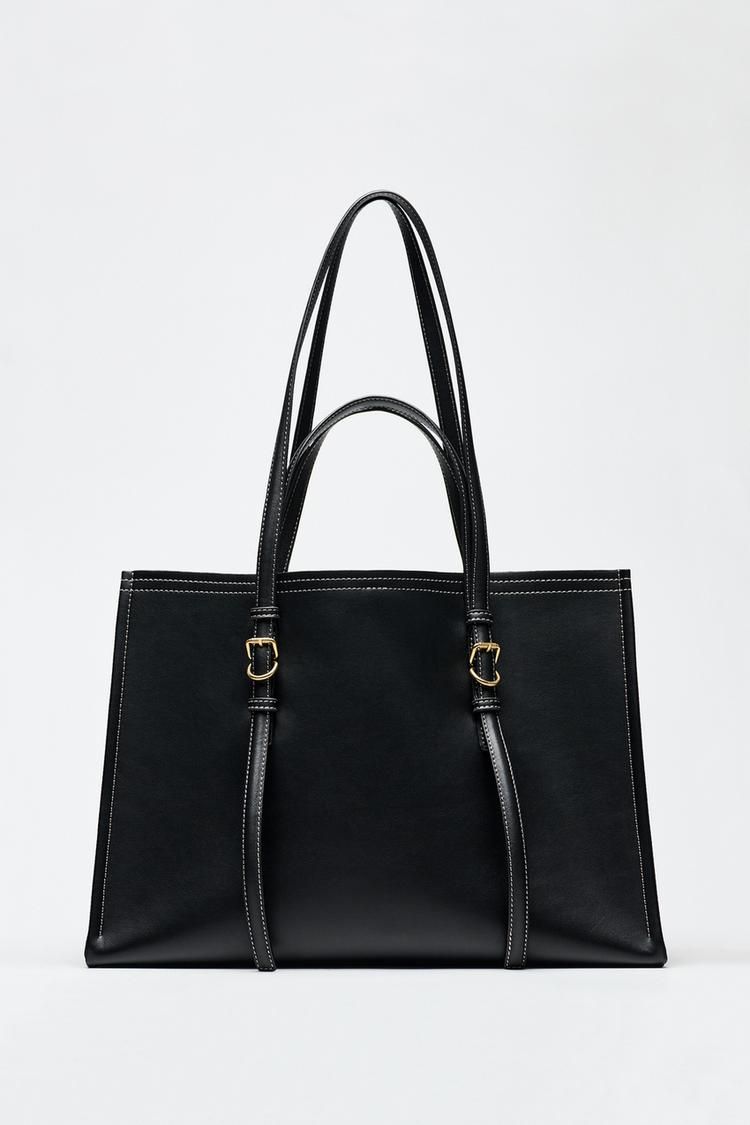 【残りわずか】 ガバッと入って最高！【ZARA】便利 & オシャレな「大容量バッグ バッグ