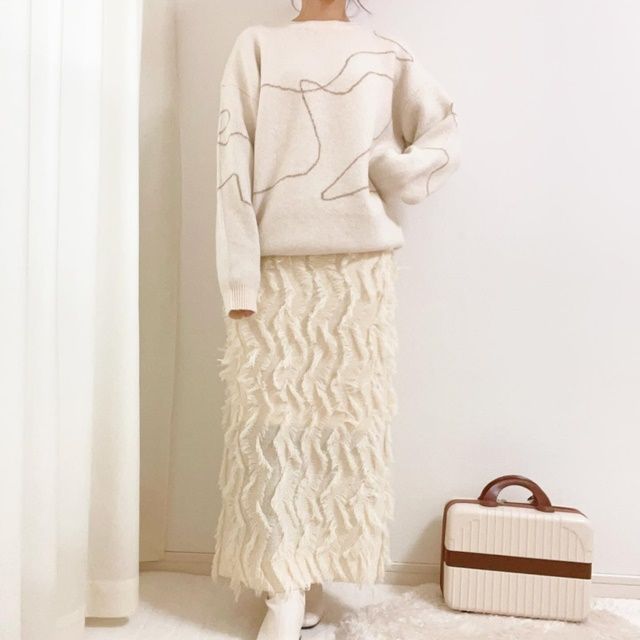 しまむら「フリンジスカート」