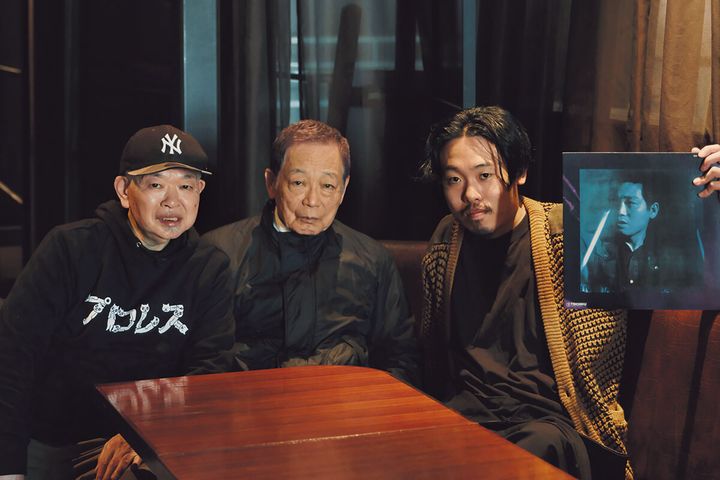 〈ジャズ バックドロップ〉代表・唐澤宏昌、ドラム奏者・森山威男、ドラマー・石若駿、