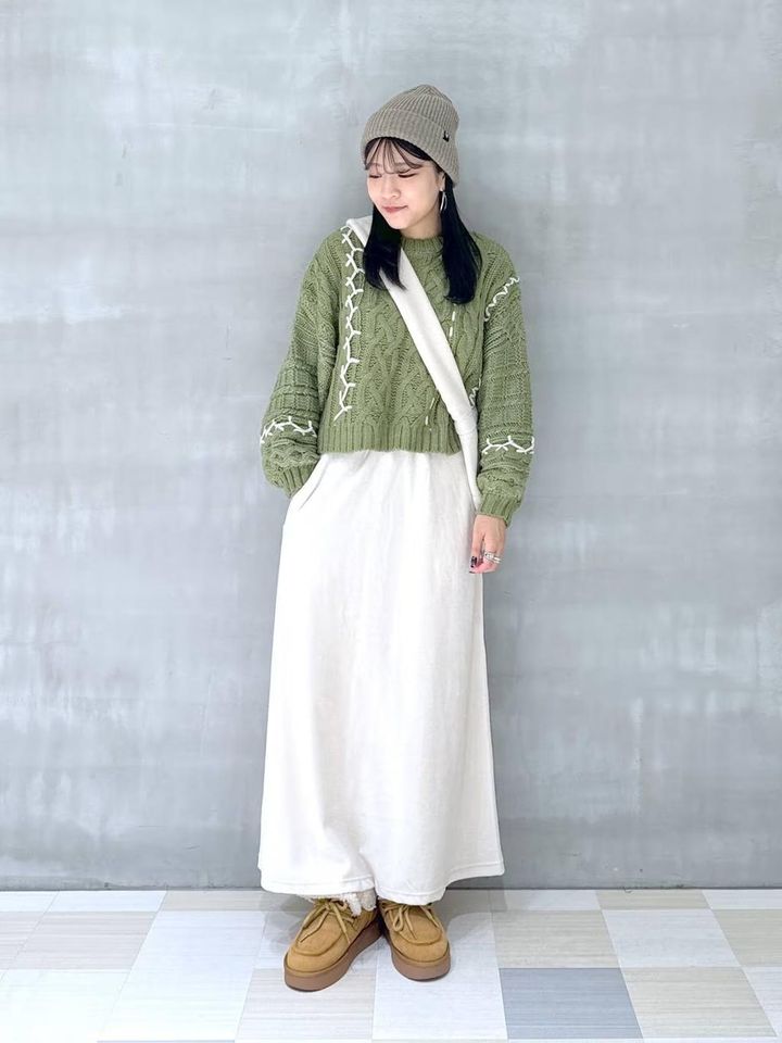 画像: 【niko and …】「ケーブルステッチニットプルオーバー」（グレー、ブラック、アイボリー、セージ）￥7,000（税込）