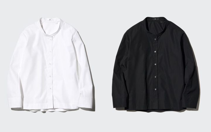 +Jのノーカラーシャツジャケット ユニクロ40周年復刻アイテム