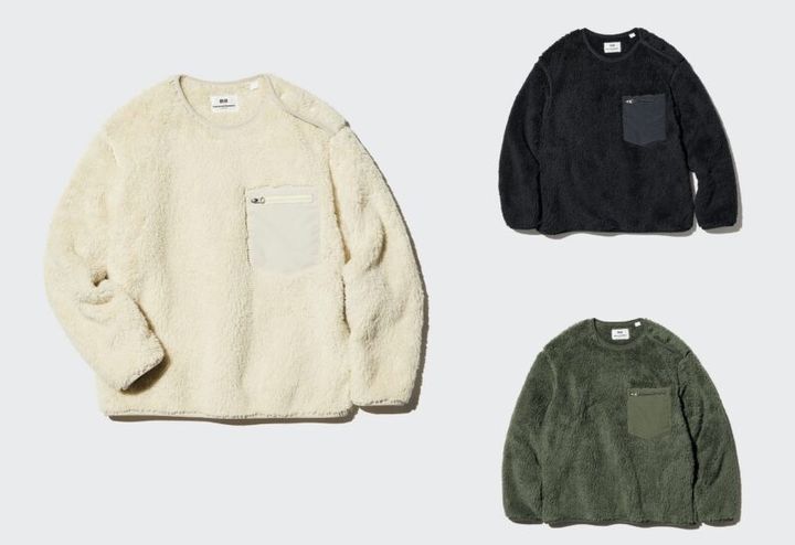 ユニクロ40周年復刻アイテム エンジニアドガーメンツのキッズフリースプルオーバー