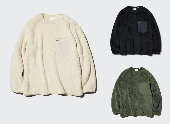 ユニクロ40周年復刻アイテム エンジニアドガーメンツのフリースプルオーバー