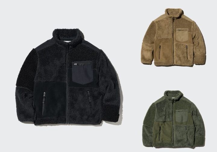 ユニクロ40周年復刻アイテム エンジニアドガーメンツのキッズ フリースジャケット