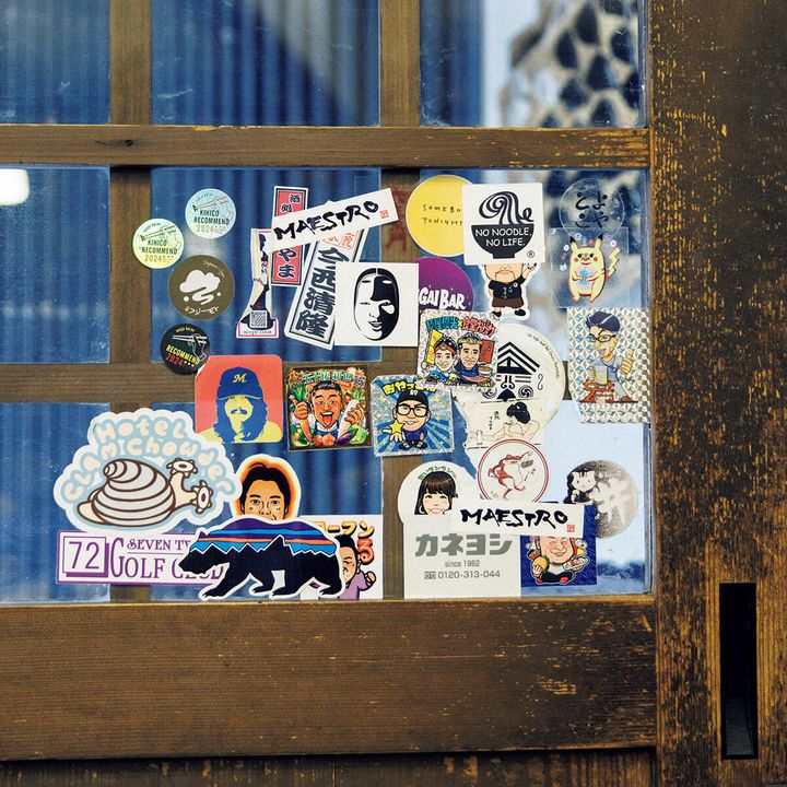 京都〈食堂おがわ〉入口扉