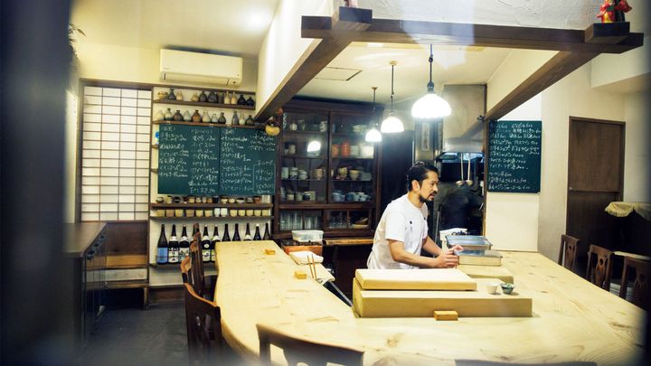 京都〈食堂おがわ〉店内