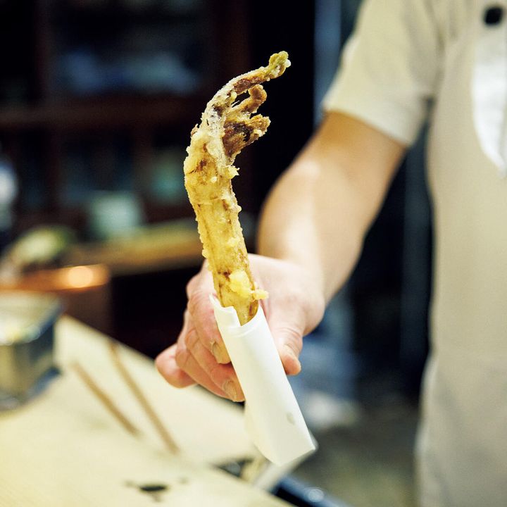 京都〈食堂おがわ〉うどの天ぷら