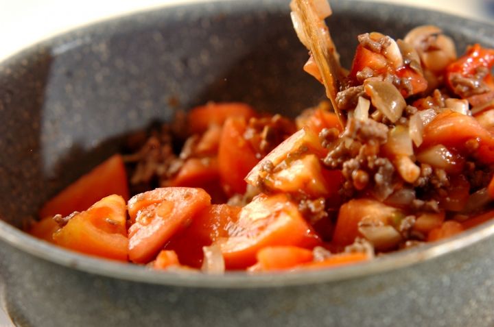 ざく切りトマトのジューシーグラタンの作り方2