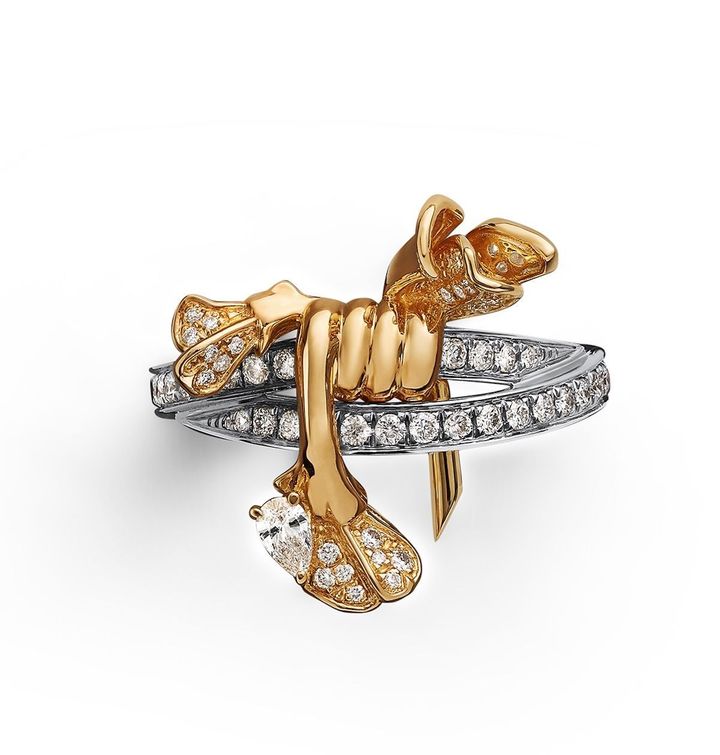 「プリマヴェーラ」リング（WG×YG×ダイヤモンド）￥1,540,000